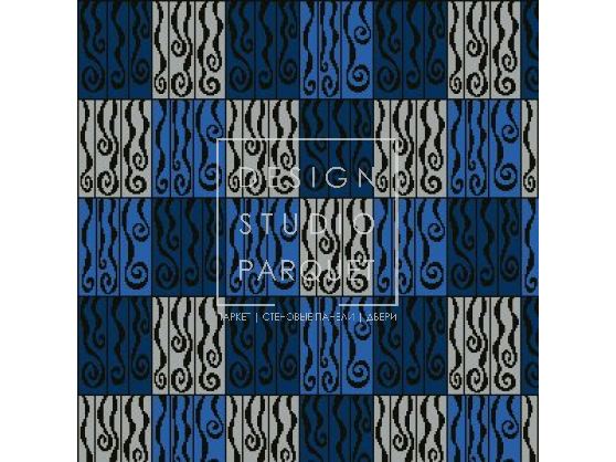 Ковровое покрытие Ege Erté Collection swirly lines blue RF5220176